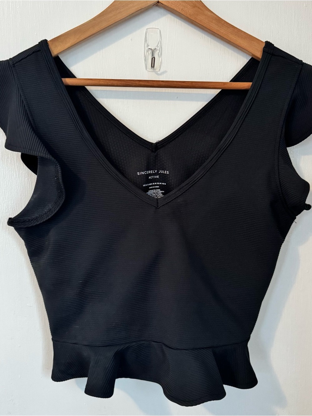 Sincerely Jules Ruffled Athletic Top